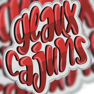 Geaux Cajuns Ragin Cajun Sublimation PNG. Sublimation Design For Shirts, Cups Etc. PNG Digital Download. Original Design by Artsy AF