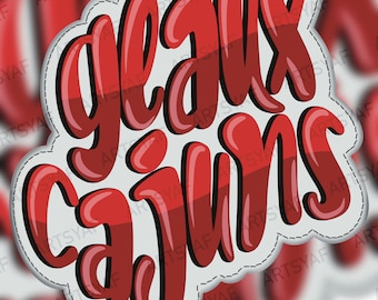 Geaux Cajuns Ragin Cajun Sublimation PNG. Sublimation Design For Shirts, Cups Etc. PNG Digital Download. Original Design by Artsy AF