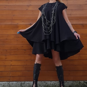 Extravagant Loose Dress, Asymmetrical Dress, Oversized Dress, Comfortable Sleeveless Dress, Avant Garde Dress, Casual DressNonstandarddesign