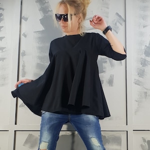 Avant Garde Tunic, Loose Tunic, Extravagant Tunic, Steampunk Tunic, Oversize Tunic, Gothic tunic, Asymmetrical tunic, Plus Size Clothing