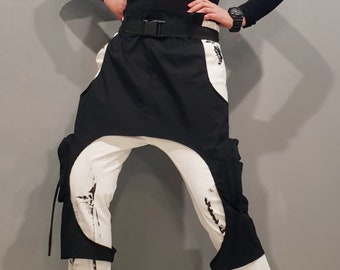 Harembroek met laag kruis: avant-garde gotische broek