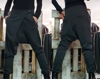 Frauen Haremshose, extravagante Hose, Avantgarde Hose, Gothic Hose, Haremshose, Haremshose, Urban Hose, Weite Hose,Nichtstandarddesign