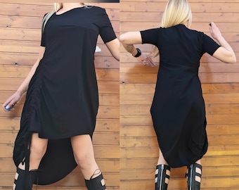 Avant Garde Tunic Dress, Loose Tunic, Asymmetrical Tunic, Gothic Tunic, Oversize Tunic Dress, Extravagant Black TunicNonstandarddesign