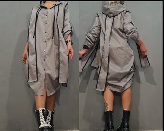 Extravagant Loose Dress/Shirt, Casual Dress/Shirt, Tunic Dress, Oversized Dress, Asymmetrical Dress, Long Sleeve Dress, NonStandardDesign