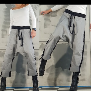 Women's Harem Pants: Extravagant Avant Garde Trousers, Streetwear Loose Women Pants, Edgy Design Fashion, Urban Steampunk Pants