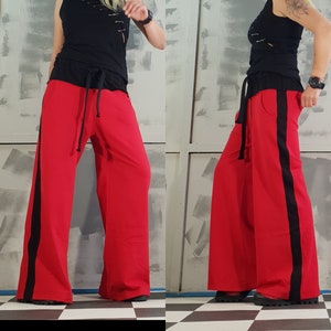 New Collection High Waist Pants/Wide Leg Trousers/Pants Floor/Casual Cotton Trousers/Extravagant Long PantsNonstandarddesign