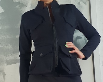 Avant Garde Tailored Blazer – Sculptural Fitted Jacket, Artistic Women’s Statement Coat, Minimalist Designer Outerwear