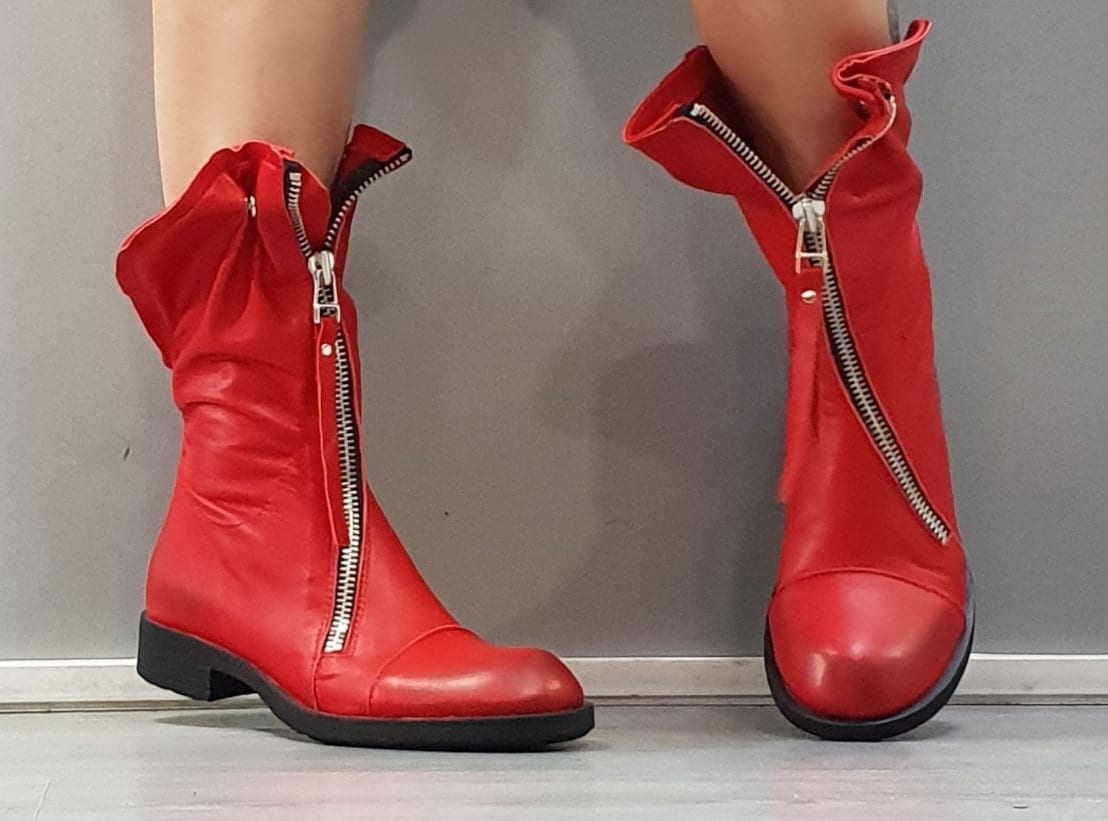 [RECTO] / ☆ 24FW CASSANDRA ANKLE BOOTS / RED BROWN Cuadra Women's Short Boot Brown – ELP Western