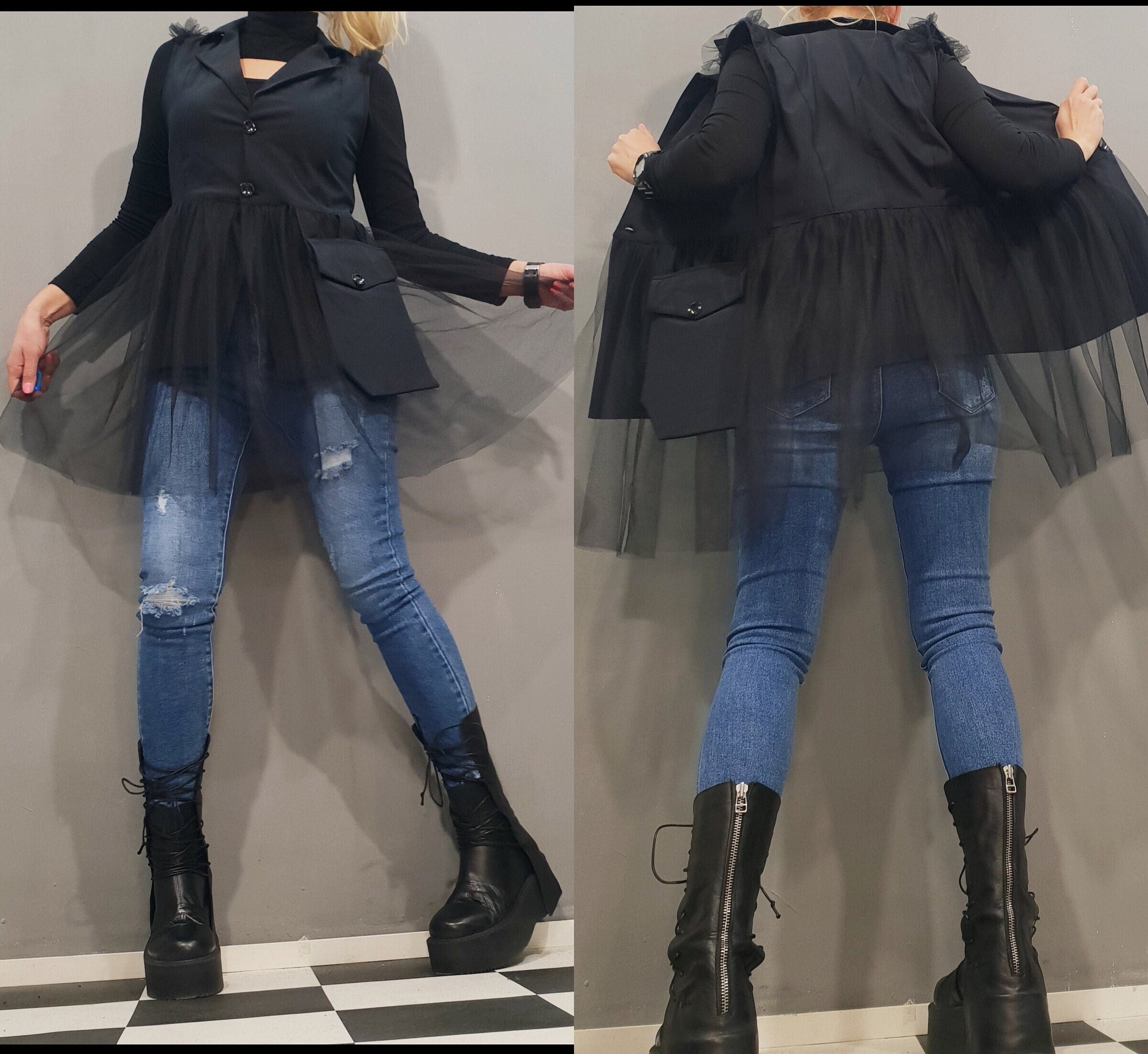 kuuuuu【Acka】tulle vest satin u様専用⭐︎Acka tulle vest satin one-piece