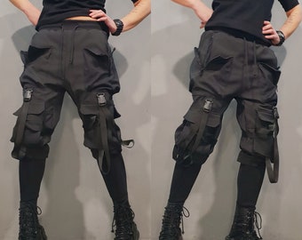 Cargo Women Pants, Extravagant pants, Avant Garde Trousers, Gothic Pants, Harem Casual Pants, Urban Pants, Loose Pants, Nonstandarddesign