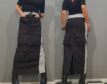 スカート archive goa gimmick zip cargo long skirt archive goa gimmick zip cargo long skirt - メルカリ