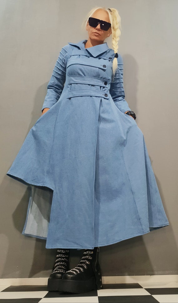 asymmetrical denim dress Denim Strapless Padded Underwire Cut Out Lace Up Asymmetrical Dress Small