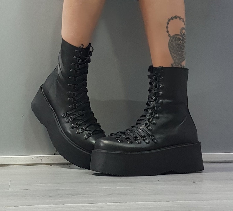 Genuine Women Boots, Leather Platform Shoes, All seasons Shoes, Genuine Women Boots, Leather Platform Shoes, All seasons Shoes,