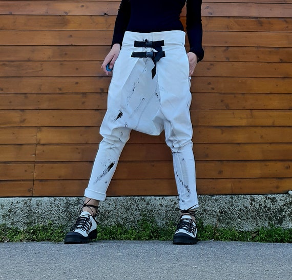 Pantalon punk femme sale