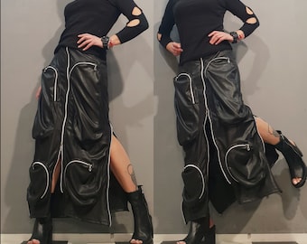 スカート archive goa gimmick zip cargo long skirt archive goa gimmick zip cargo long skirt - メルカリ