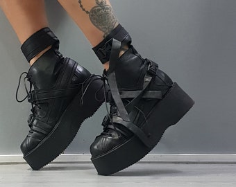 Genuine Women Boots, Avant Garde Platform Shoes, All Seasons
