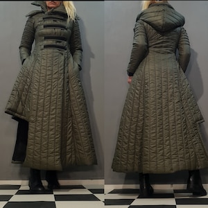 Avant Garde Jacket, Extravagant Long Jacket, Winter Women Jacket, Warm Jacket, Windproof Jacket, Avant Garde Clothing NonStandardDesign