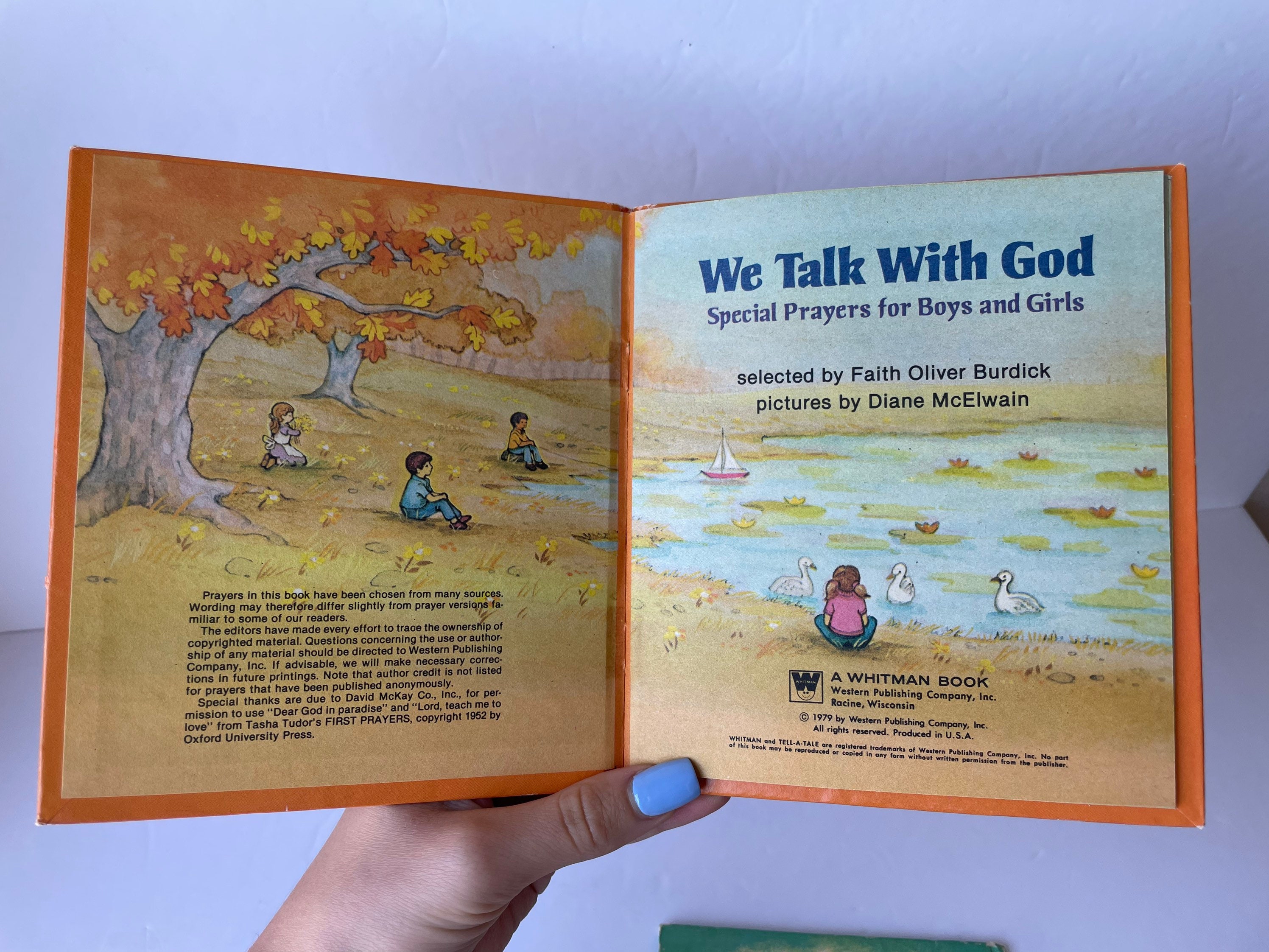 VINTAGE CHILDRENS PRAYER BOARD BOOKS SET OF 2 TAKE ALONG PRAYER BOOKS
