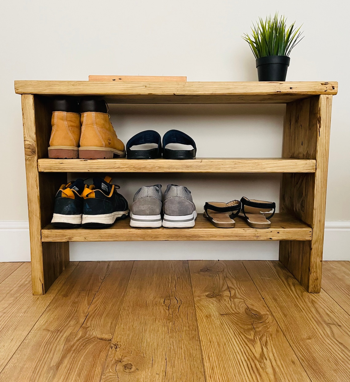 Handmade Wooden Shoe Rack Reclaimed Shoe Rack Scaffold Etsy