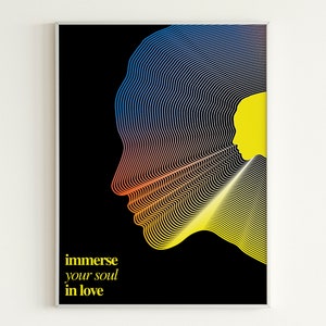 Radiohead Poster Immerse Your Soul in Love, Street Spirit, Digital Art, Printable, Download, Home Decor, Illustration image 1