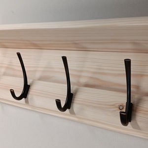 Unfinished DIY Coat Rack Wall Mount, Entryway Organizer with Coat Hooks, Coat Rack With Shelf, Farmhouse Coat Rack, Wooden Coat Rack
