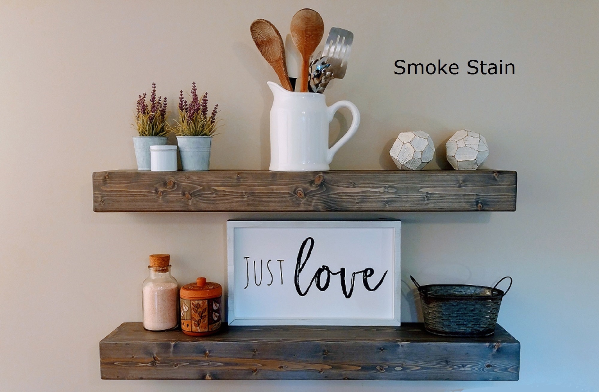 Chunky Wood Floating Shelves Floating Shelves Wooden Etsy