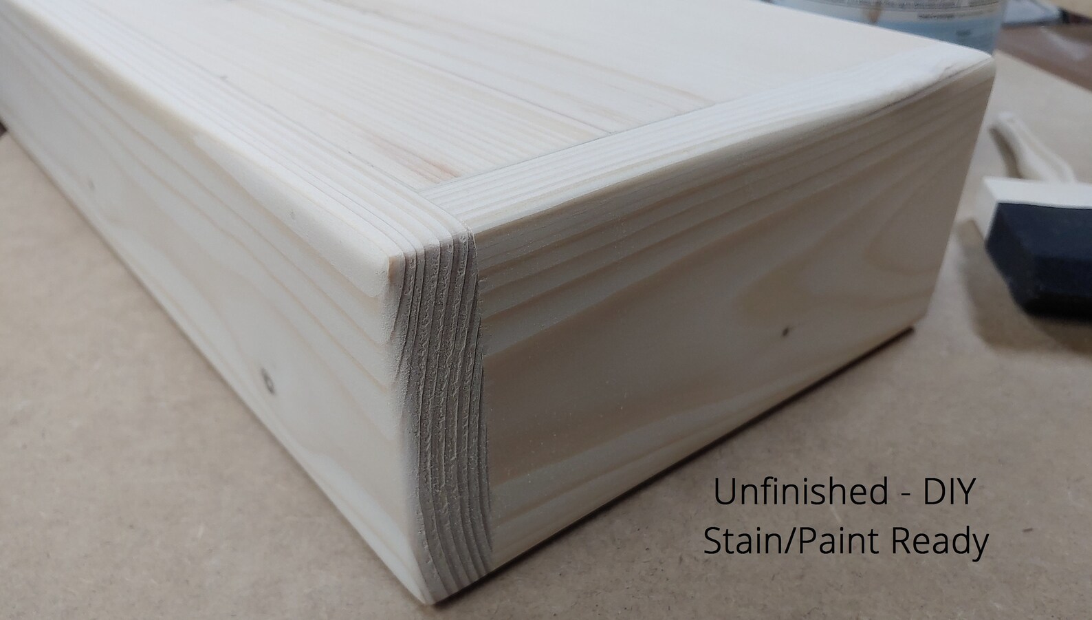 Unfinished Floating Shelves With Hardware DIY Floating Wood Etsy