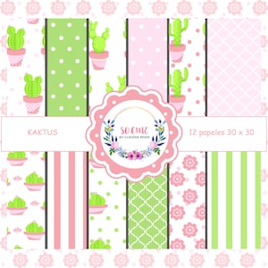 DIGITAL paper collection | Kaktus | Papers to Print | craft papers