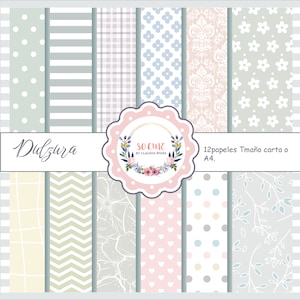 Bebes, papel digital, colecciones, albumes, animales, básicos, papeles para bebe.