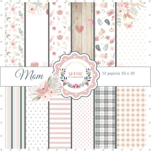 MOM Collection - Digital papers for scrapbooking 30x30 cm