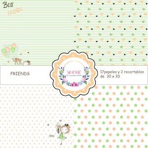 DIGITAL paper collection | Best Friends | Papers to Print | craft papers