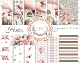 Collection de papier NUMÉRIQUE | Adas | Papiers d'impression | Papiers de scrapbooking