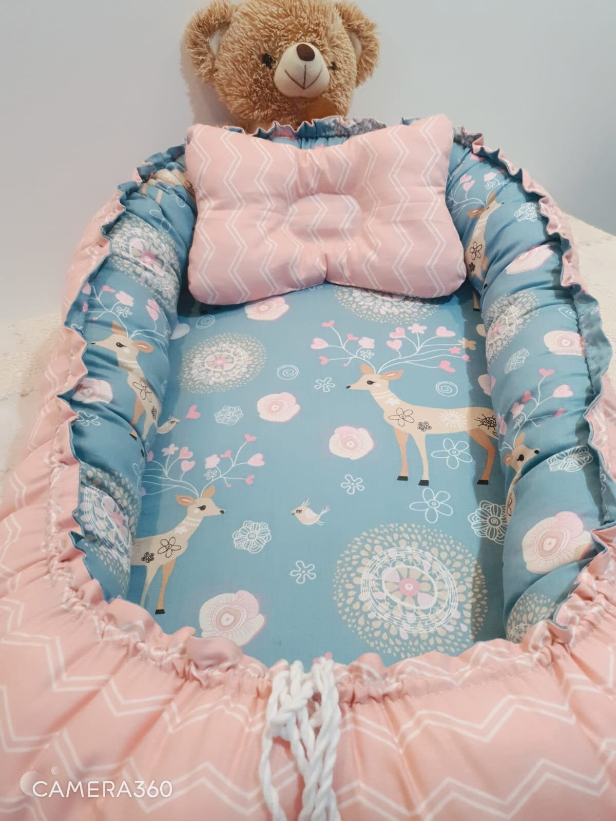 Baby nest or baby nest pillow included for newborn cot bed Etsy