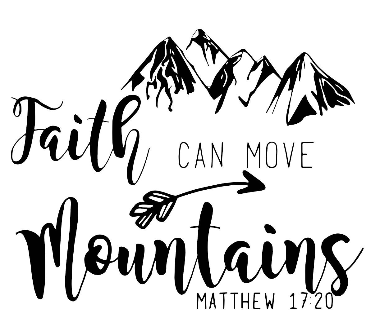 Faith Can Move Mountains SVG Etsy.de