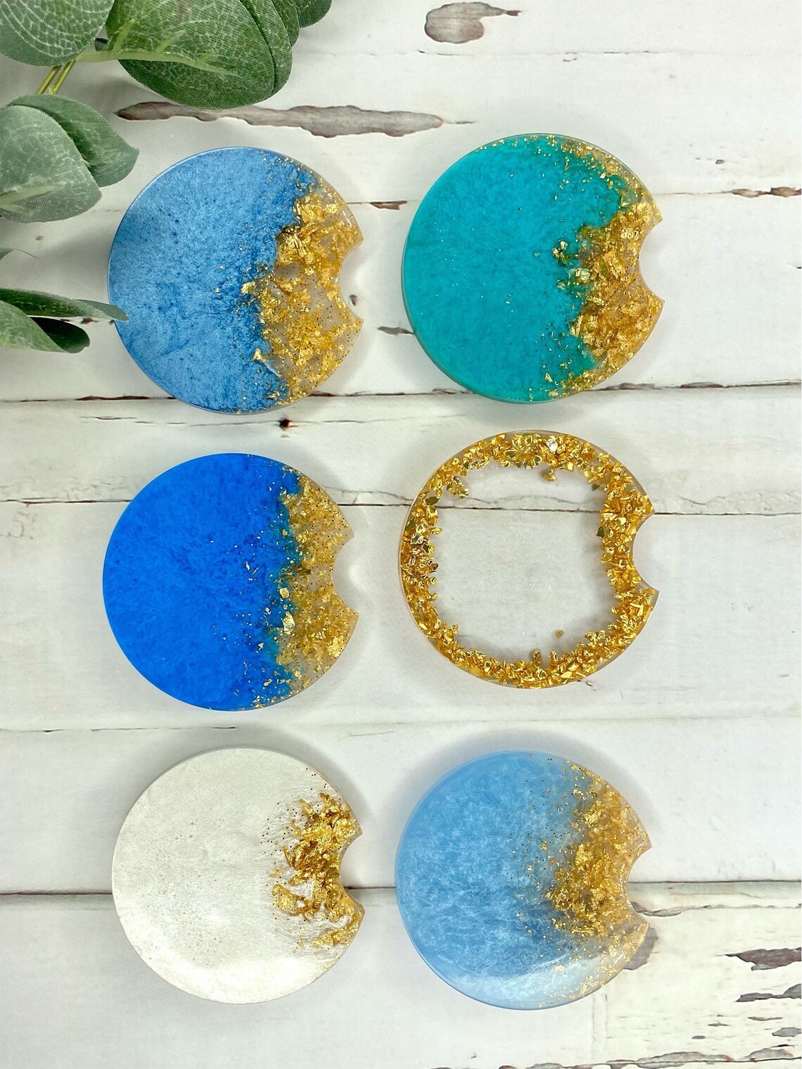 Glitter Car Coasters Set of 2 Coasters Glitter Cupholder Etsy