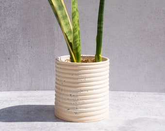 Handmade speckled planter / vase