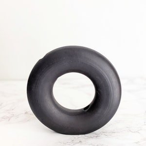 Wheelthrown donut vase image 1