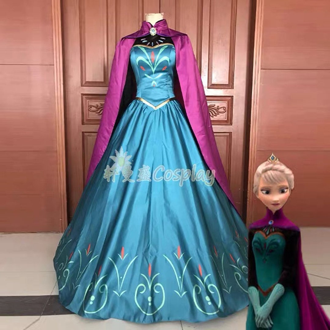 Elsa Iconic Dress Coronation of the Queen Disney Princess - Etsy