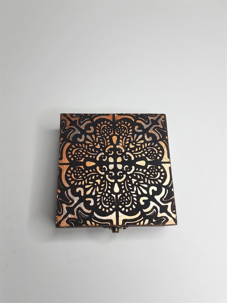 Ancient Greek Jewelry Organizer Boxantique Wood Brass Etsy Canada