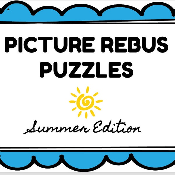 Summer Picture Rebus Puzzles