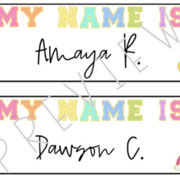 Varsity Name Plates Etsy