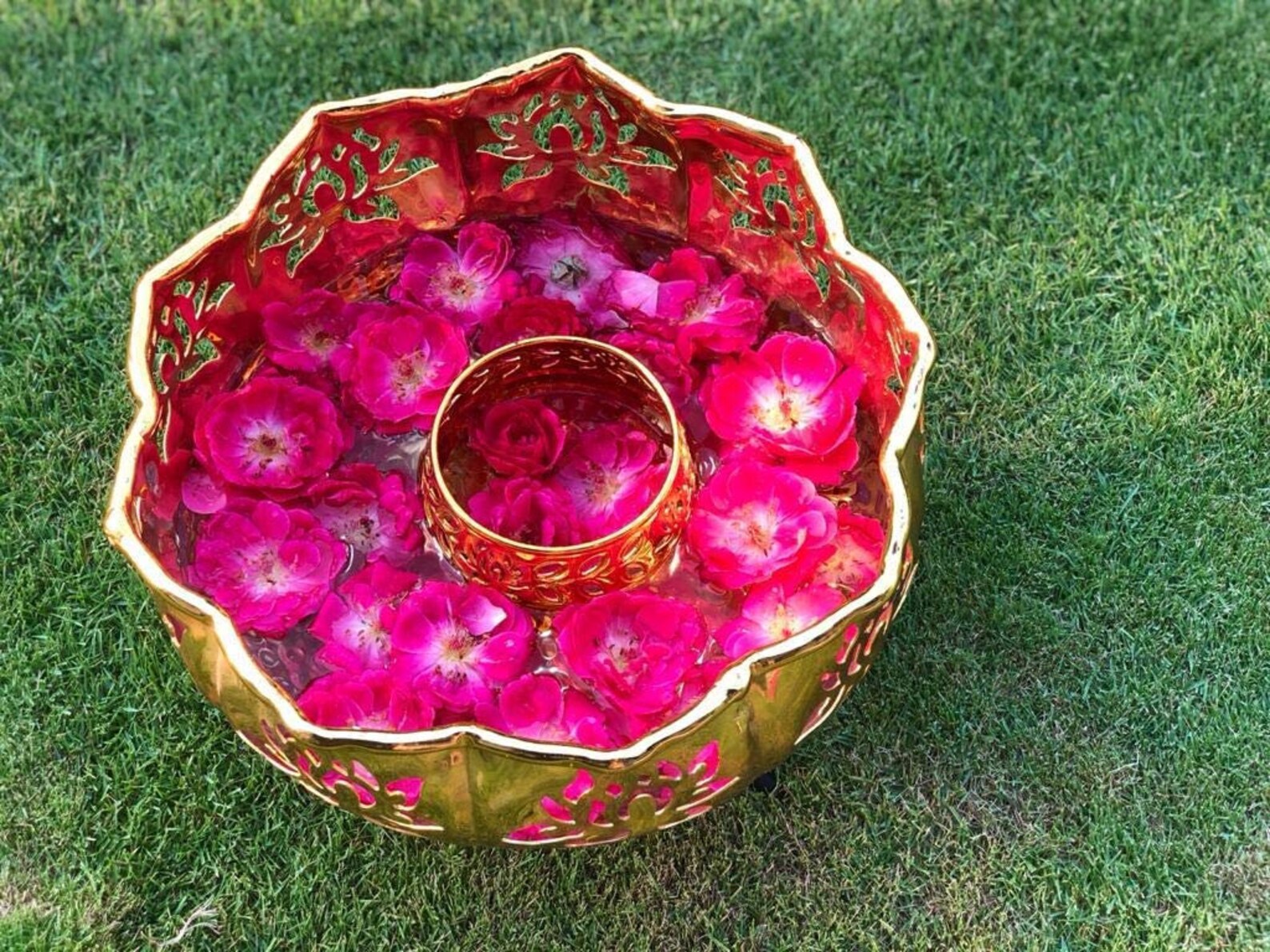 Lotus Urli with StandPot for Floating Flower/Candle Festive Etsy