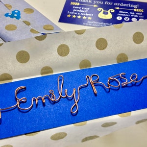 Personalized Handmade Wire Arrow Bookmark with customizable name or phrase - rustic, aesthetic, cute, pretty gift for book lovers