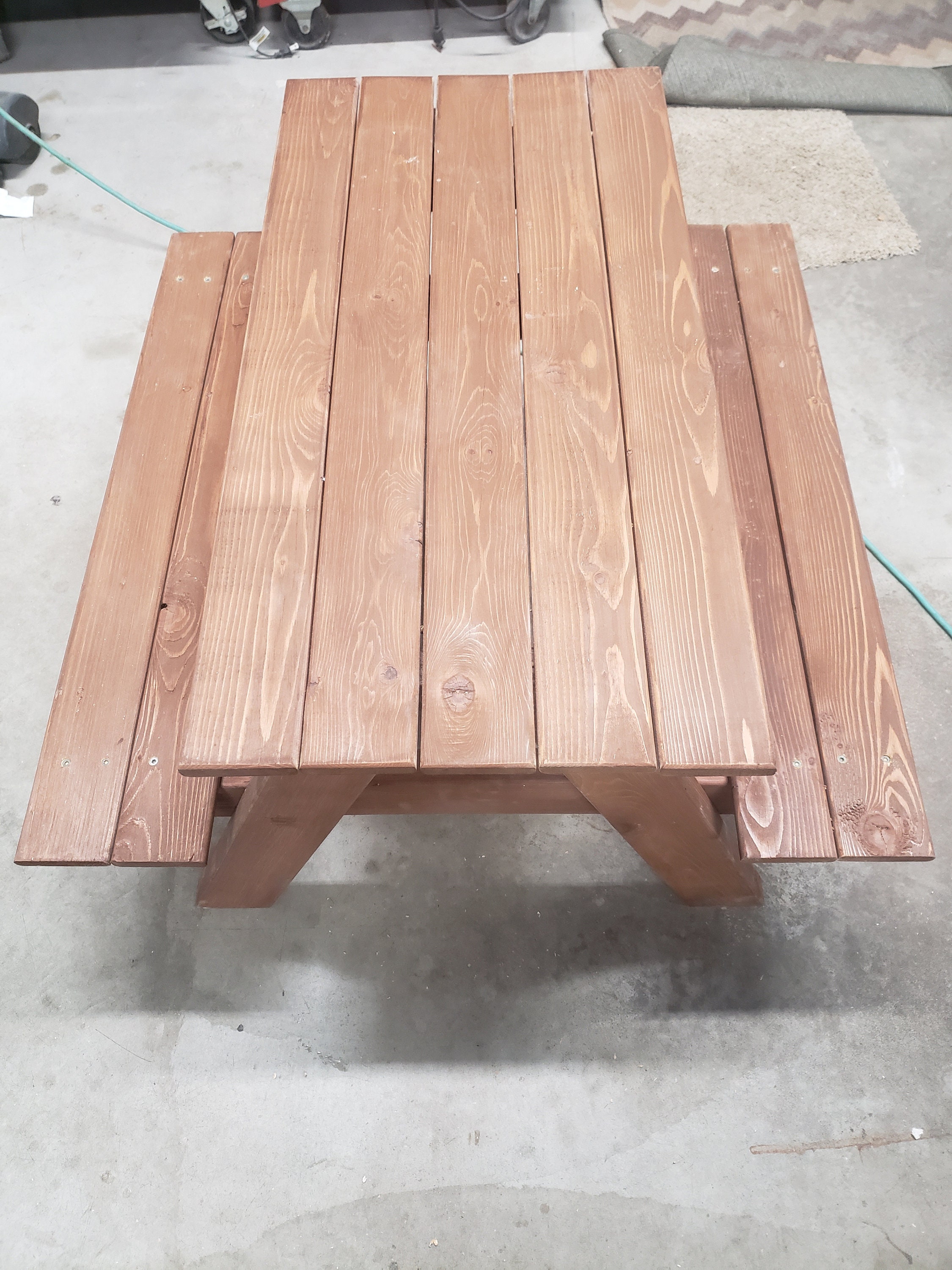 Kids Picnic Table Constructed from Cedar Lumber Etsy