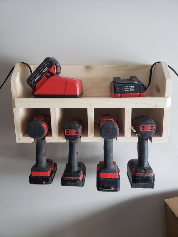 Cordless drill storage rack hotsell