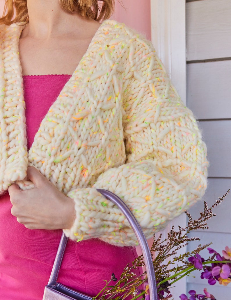 Bright Like a Diamond Cardigan PDF Knitting Pattern image 2