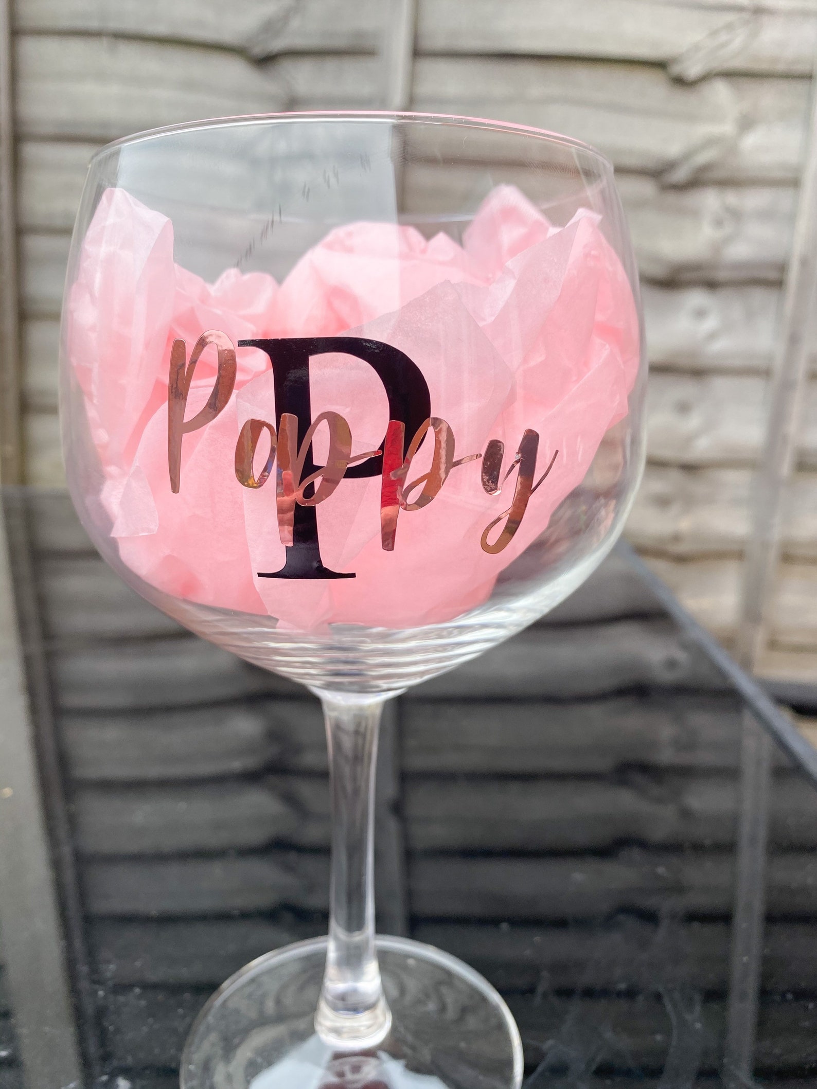 Personalised Gin Glass Etsy