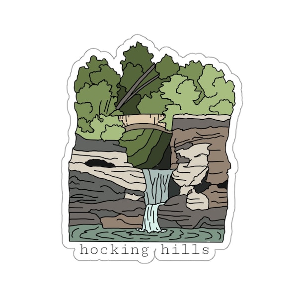 Hocking Hills Old Man's Cave Upper Falls Sticker