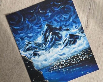 Velaris City of Starlight Art Print – ACOTAR Inspired Giclee Wall Art