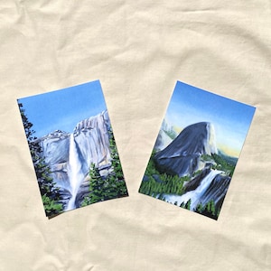 Lot de 2 cartes postales Parc national de Yosemite